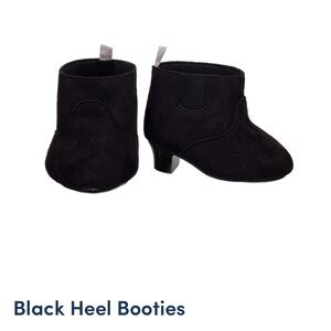 Build-A-Bear Black Heel Booties